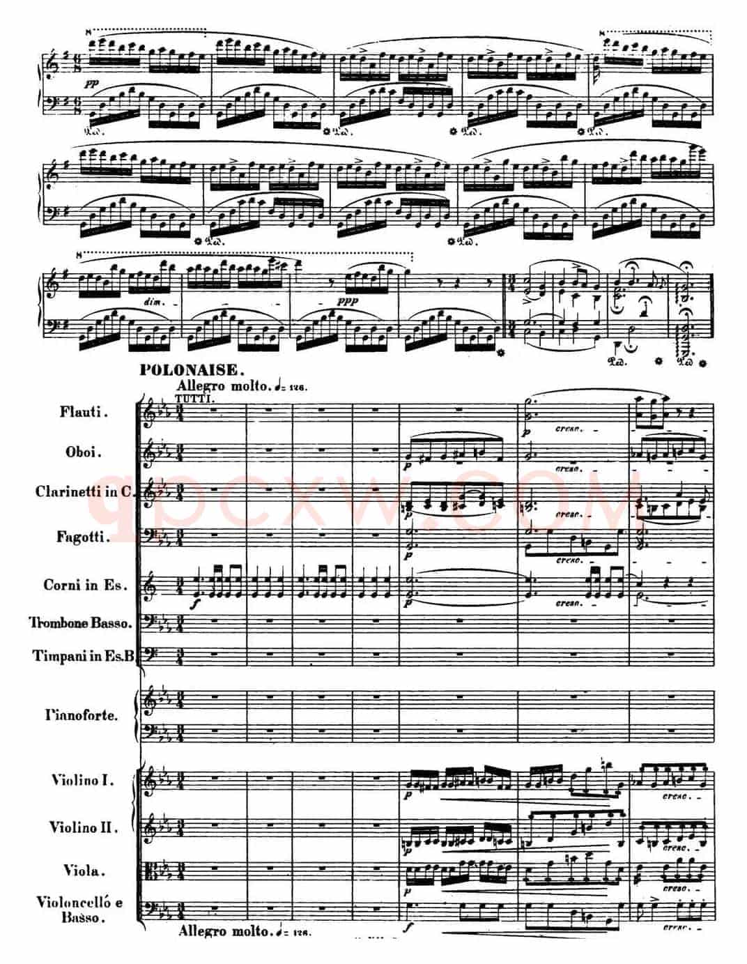 肖邦 华丽的大波兰舞曲 Op.22 降E大调