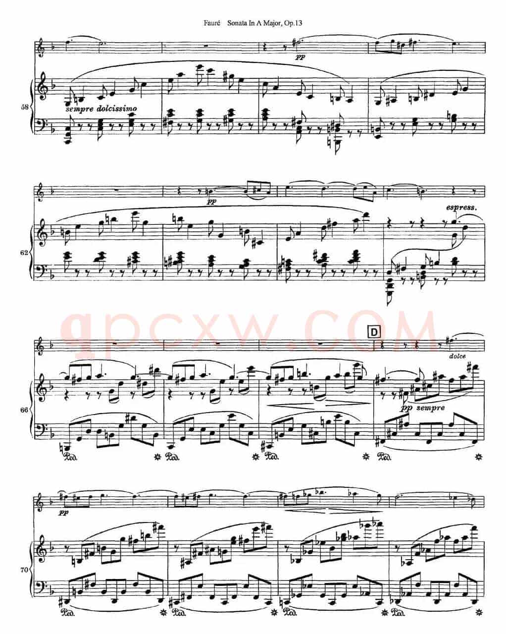Violin Sonata No.1 Op.13（小提琴+钢琴伴奏）