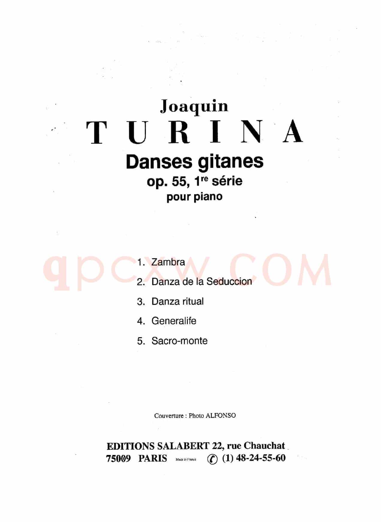 Danzas Gitanas Op.55（吉普赛舞曲）（华金·图里纳作曲版）
