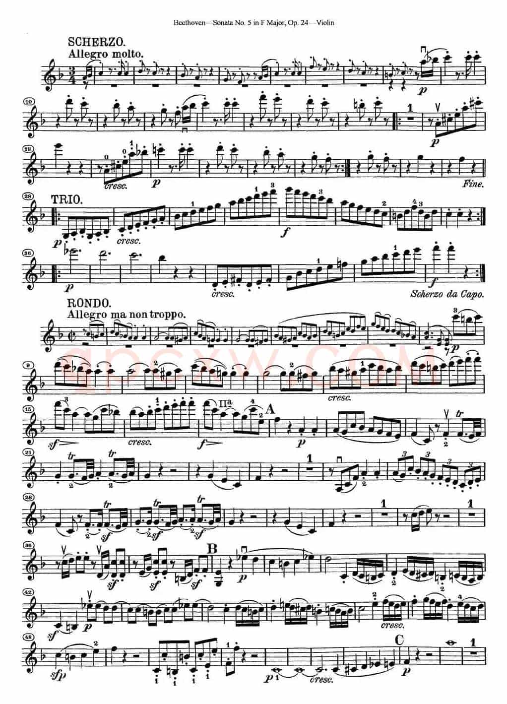 Violin Sonata No.5 in F Major Op.24