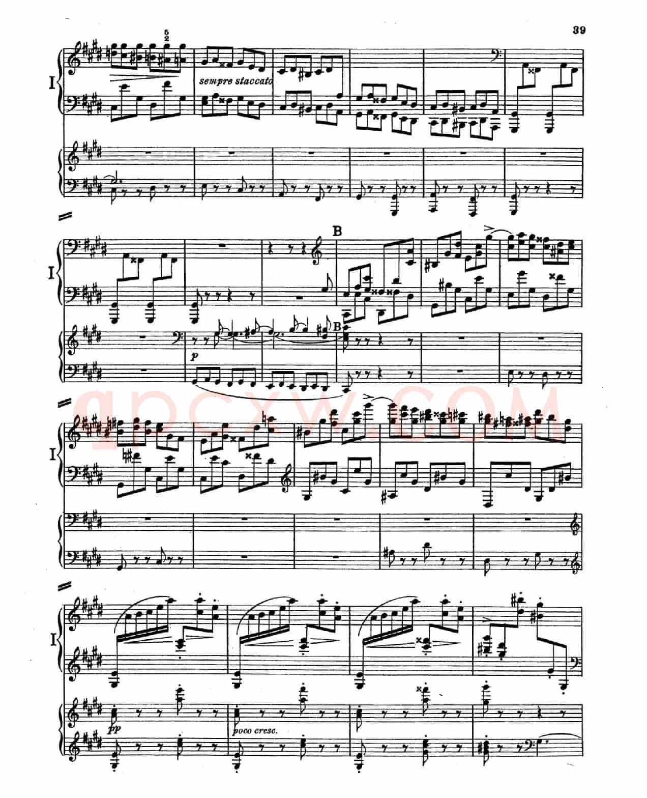 Piano Concerto in E Major Op.59(E大调钢琴协奏曲·双钢琴·第三乐章)