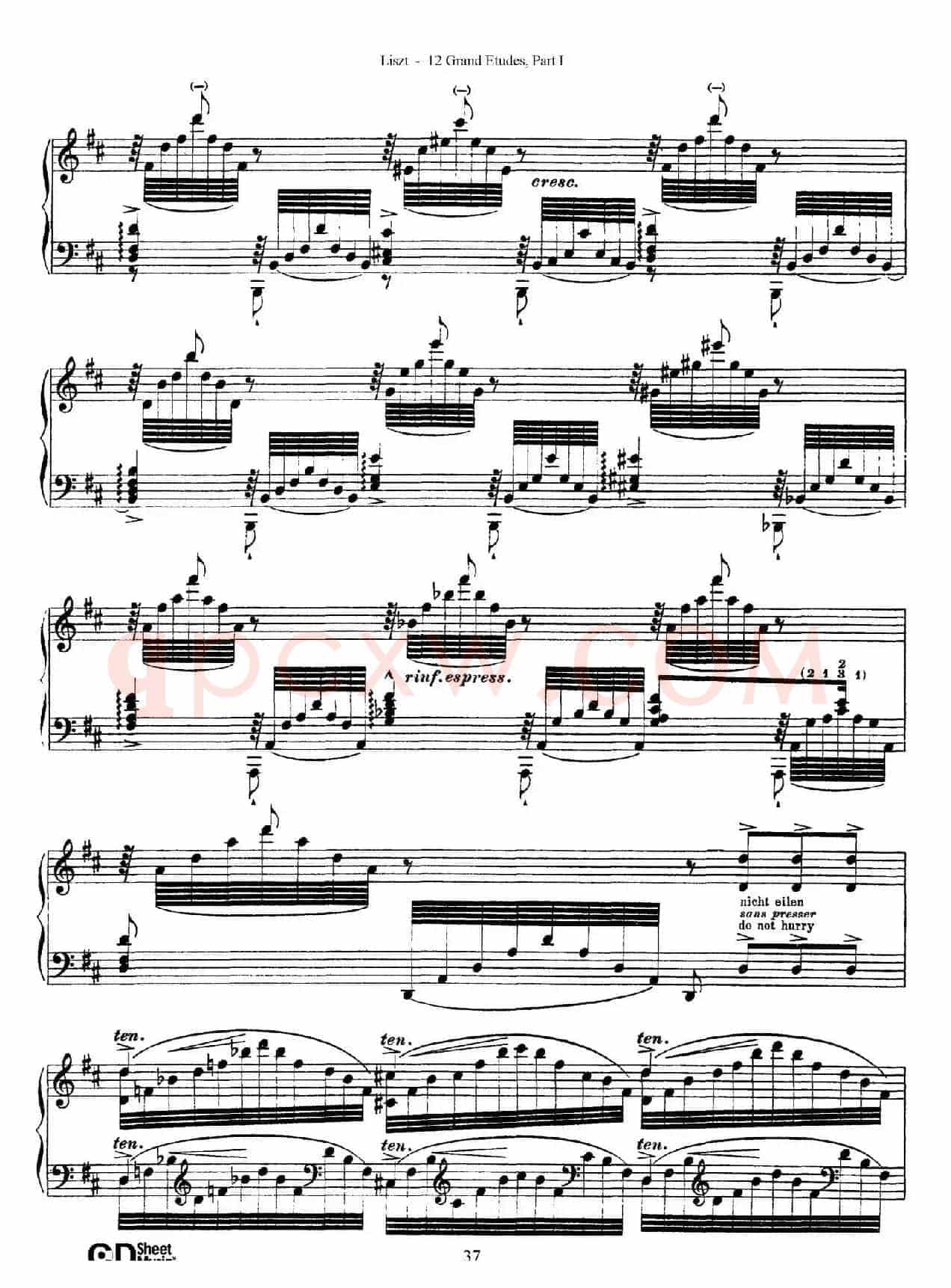 12 Grand Etudes S.137（12首华丽的练习曲·6）