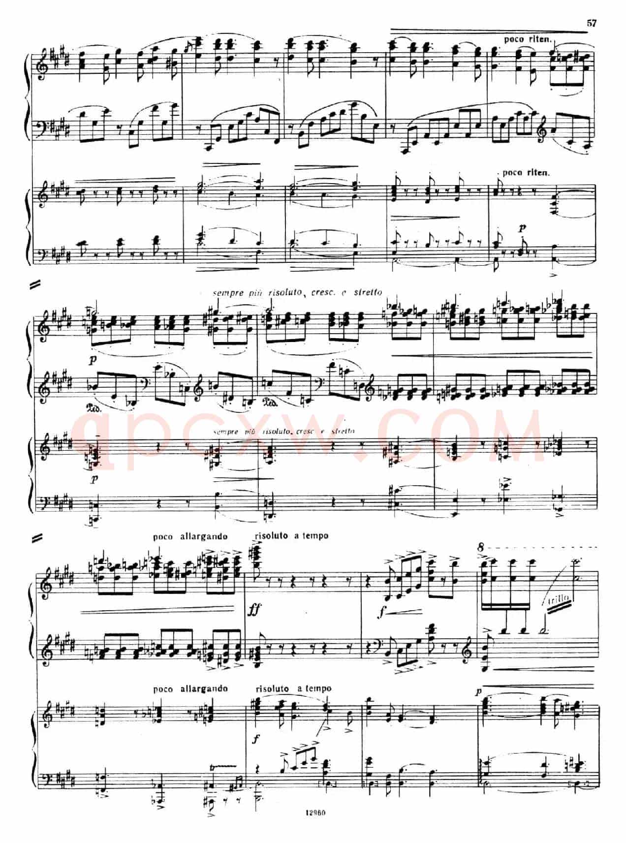 Piano Concerto No.2 in c Minor Op.50(c小调第二钢琴协奏曲·Ⅱ·双钢琴)