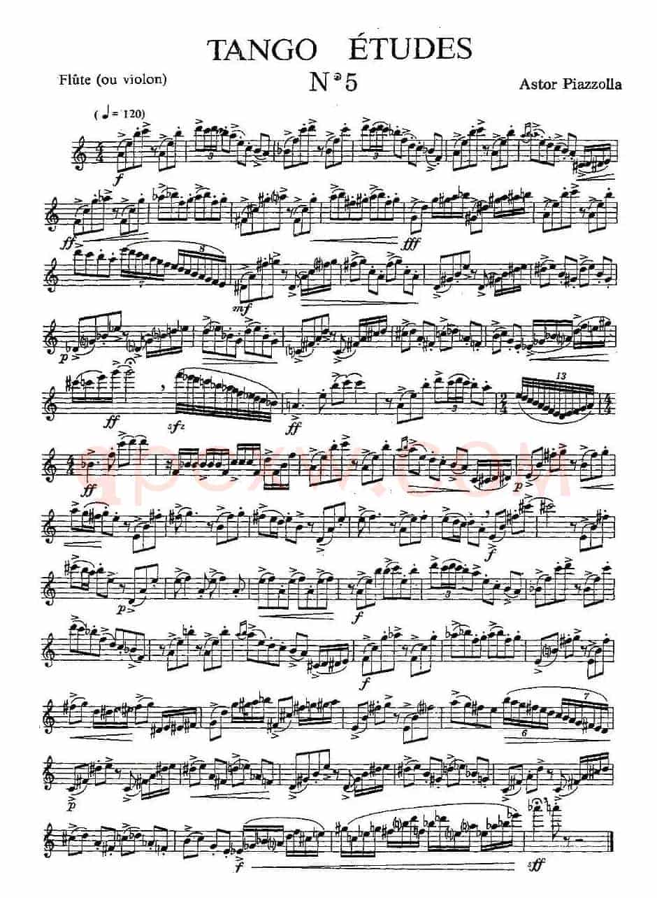 Tango Etudes 之五