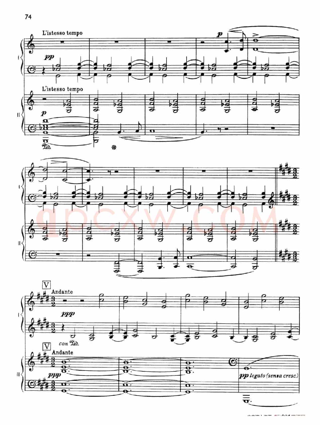 The Planets Op.32(双钢琴)(行星·第五乐章 土星—老年使者)