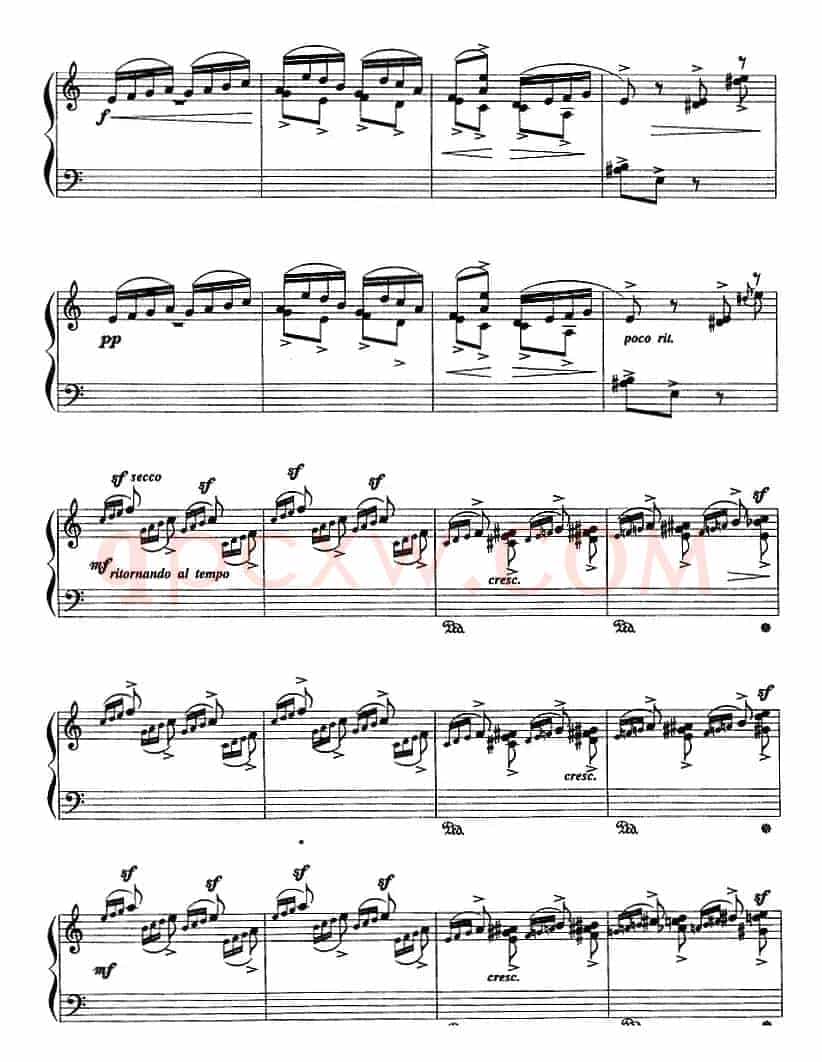 现代钢琴曲：20、小品