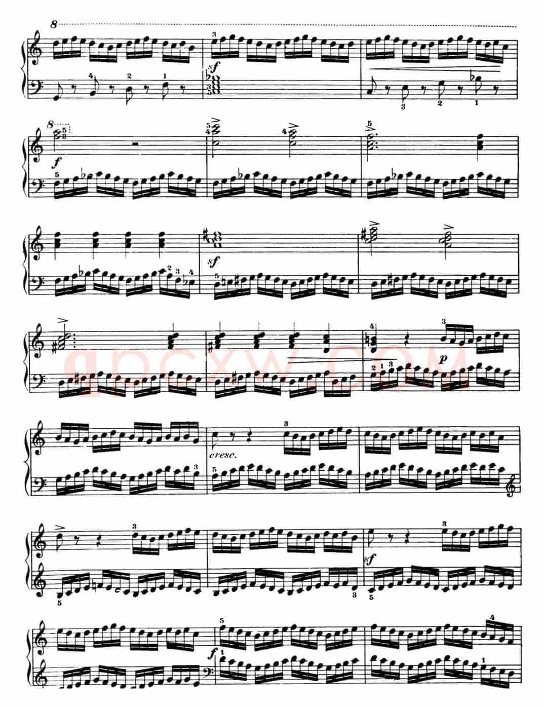 50首车尔尼Op.740钢琴手指灵巧技术练习曲（NO.1）