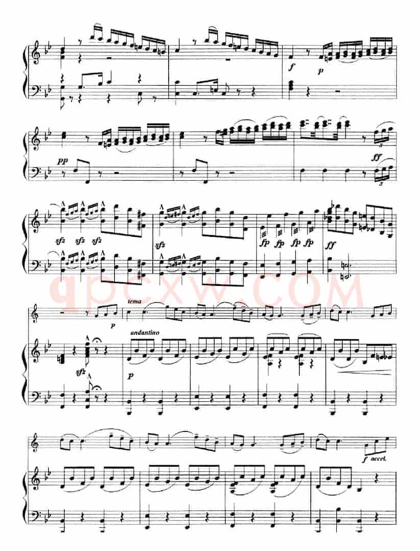主题变奏曲（小号+钢琴伴奏）