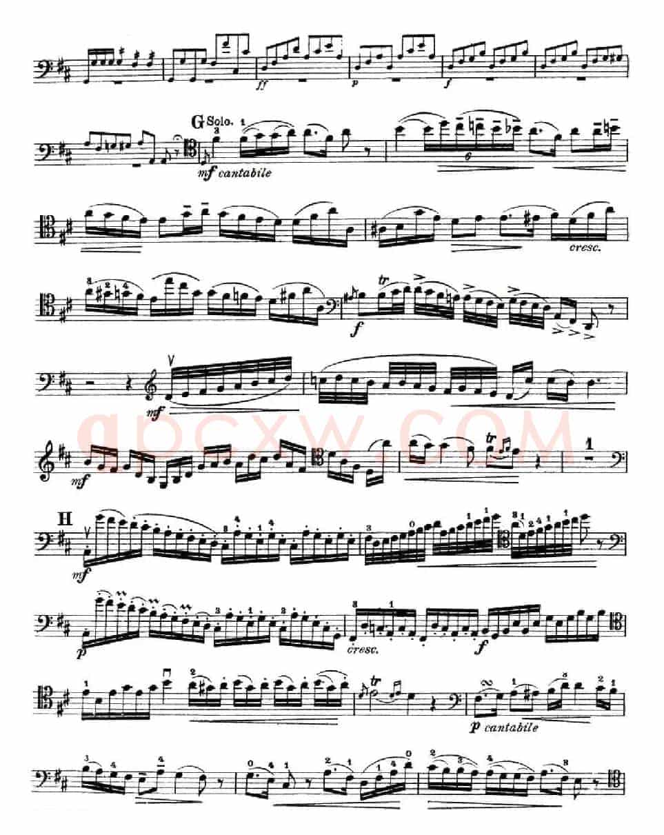 J. Haydn Concerto in D Major（海顿D大调大提琴协奏曲 [大提琴谱]）