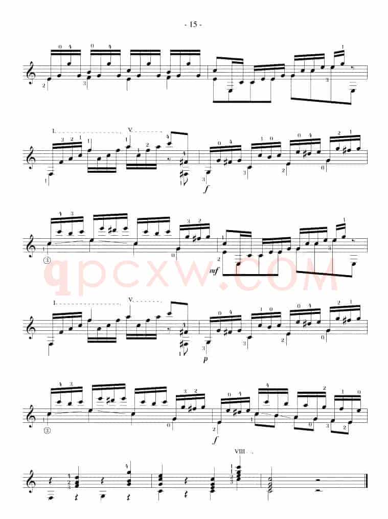 Mauro Giuliani《12 Studies,Op.48》（STUDY 19）