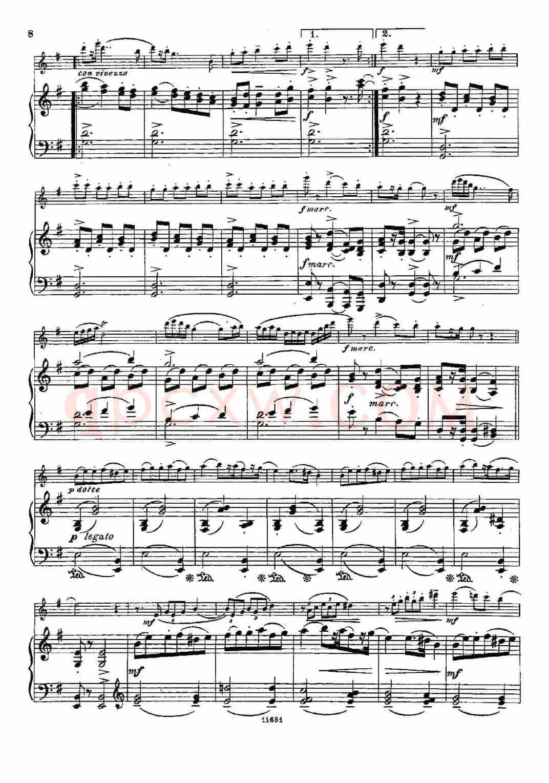 Fantaisies nationales. Suedois.（Op.59 No.4）（长笛+钢琴伴奏）