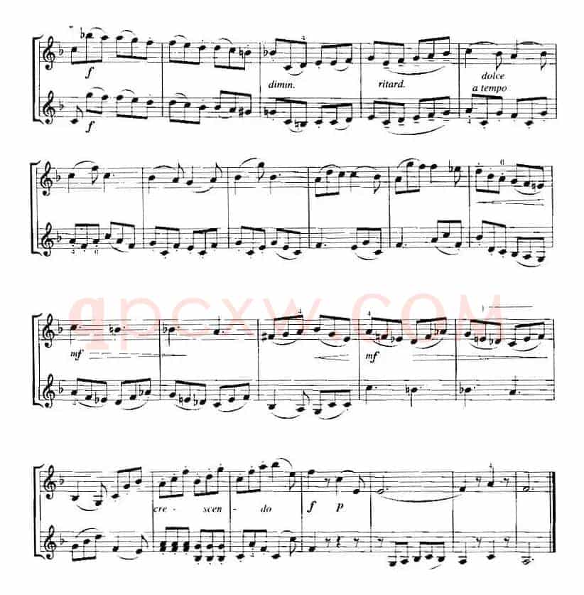 霍曼《小提琴基础教程》选曲：五月的宴会（二重奏）