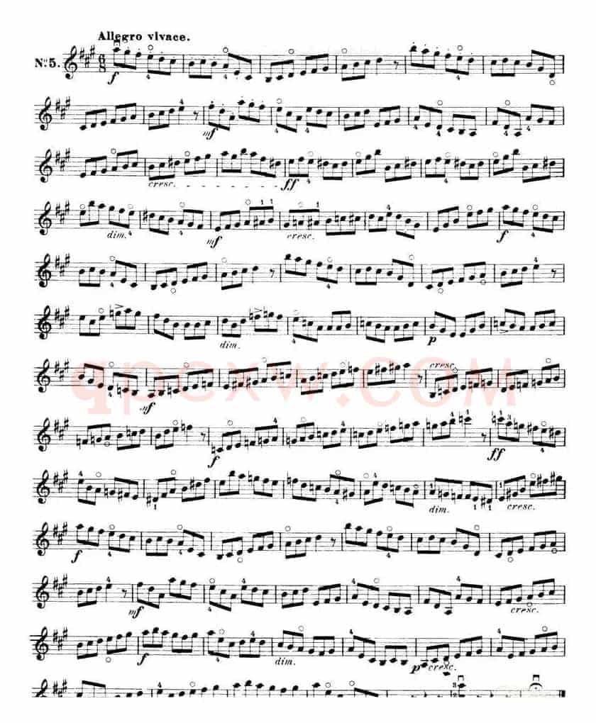 开塞（KAYSER 36首小提琴练习曲之5）