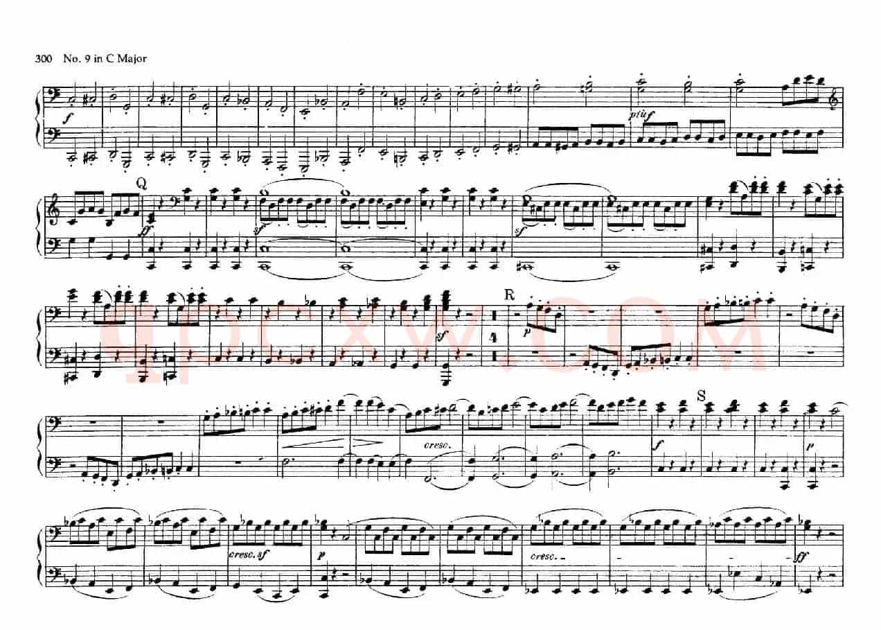 String Quartet No.9 in C Major Op.59-3 - 4 Hands(C大调第九弦乐四重奏·四手联弹)