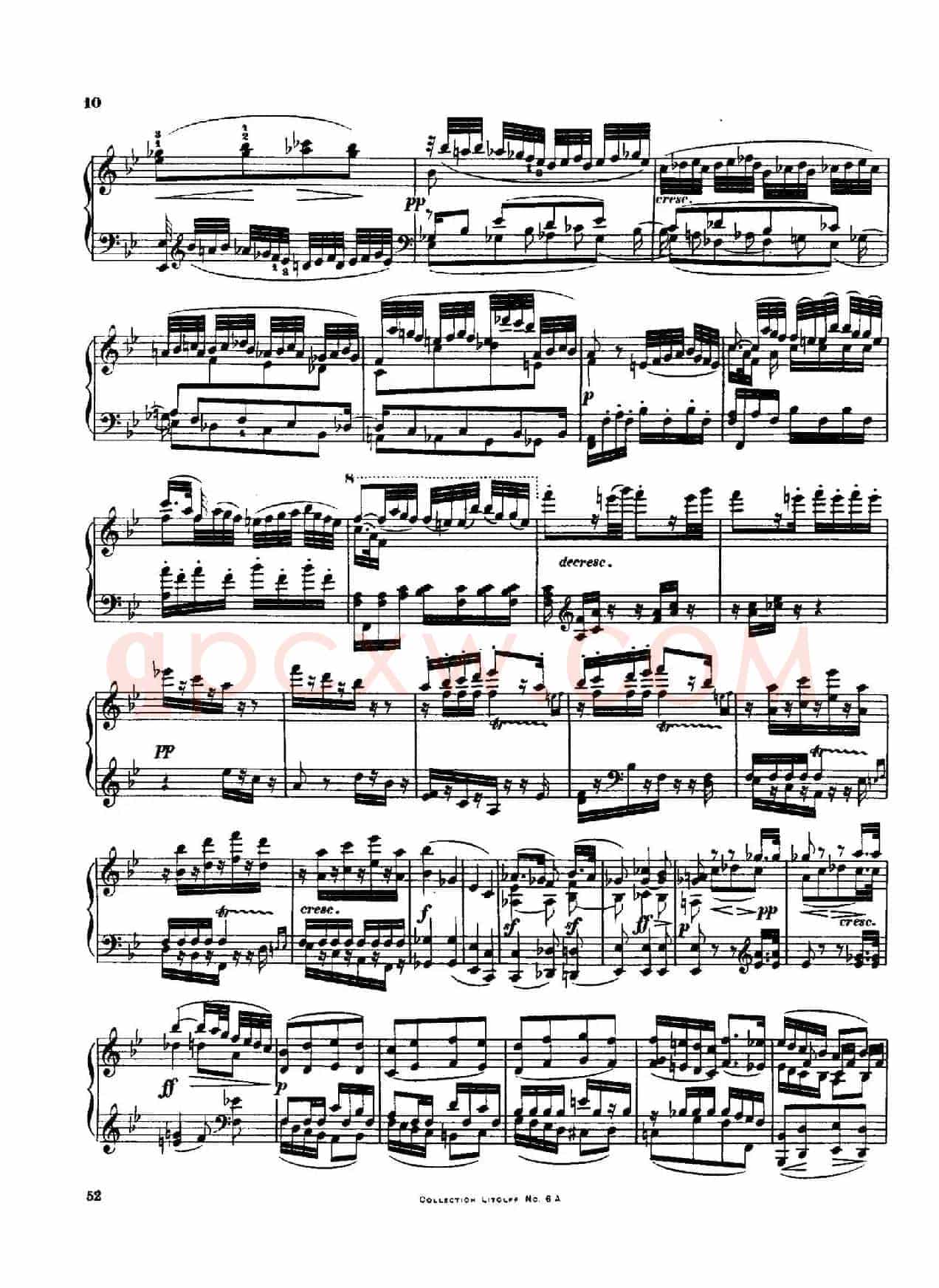String Quartet No.3 in D Major Op.18-3（D大调第三弦乐四重奏·钢琴独奏版）