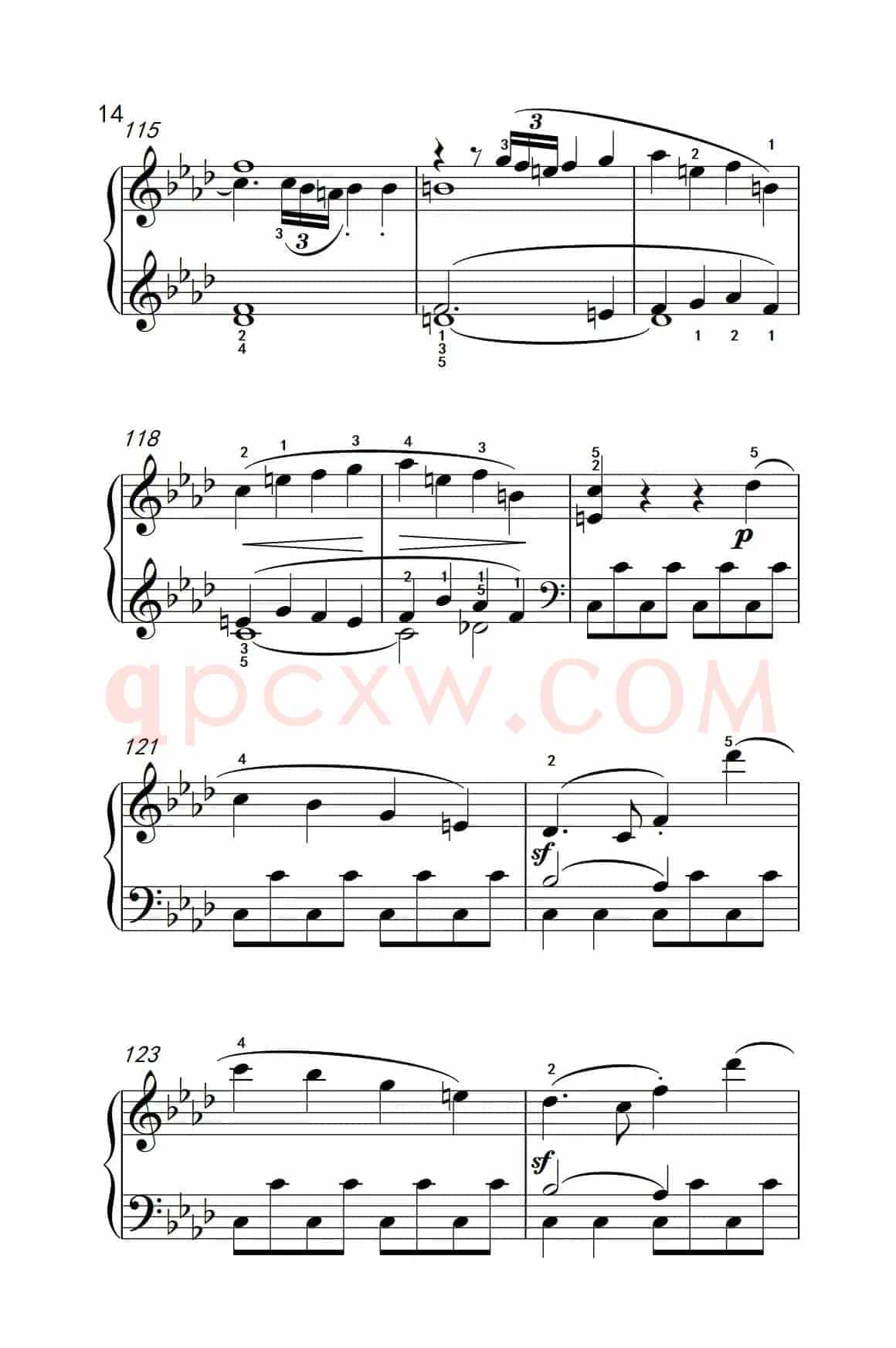 奏鸣曲 Opus 2 Nr.1 第一乐章（贝多芬奏鸣曲集 1）