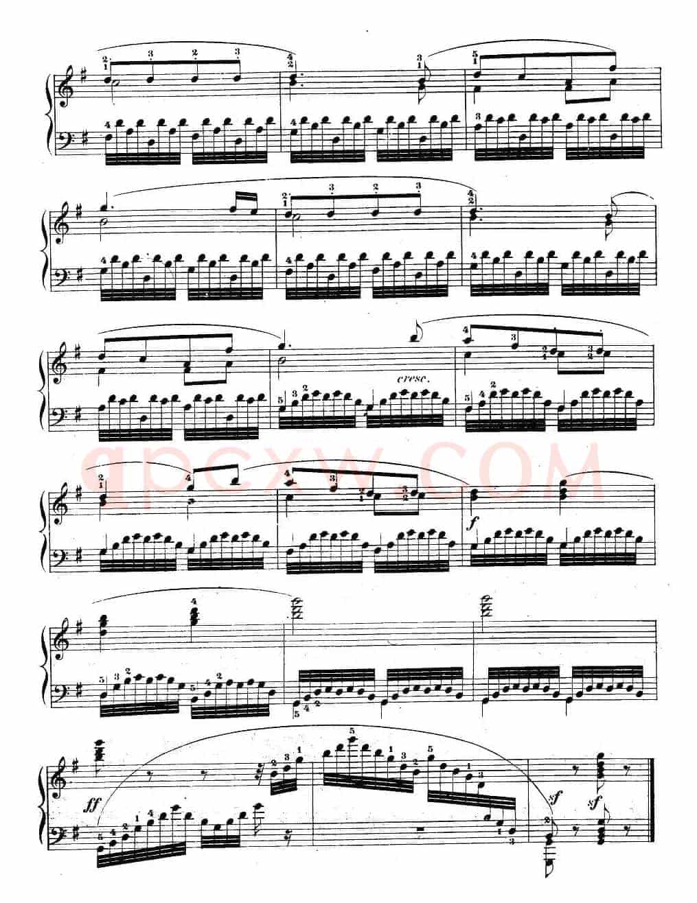 《车尔尼钢琴手指灵巧初步练习曲》OP.636-2