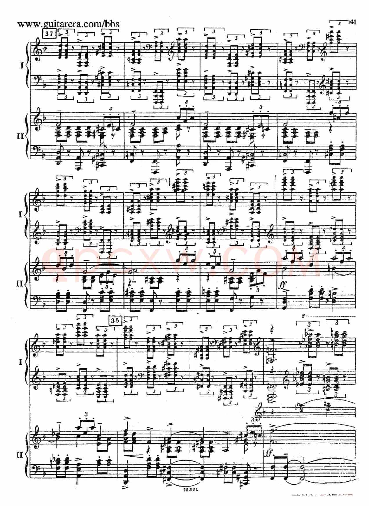Rhapsody On A Theme Of Paganini Op.43(帕格尼尼主题狂想曲·双钢琴)(P21——40)