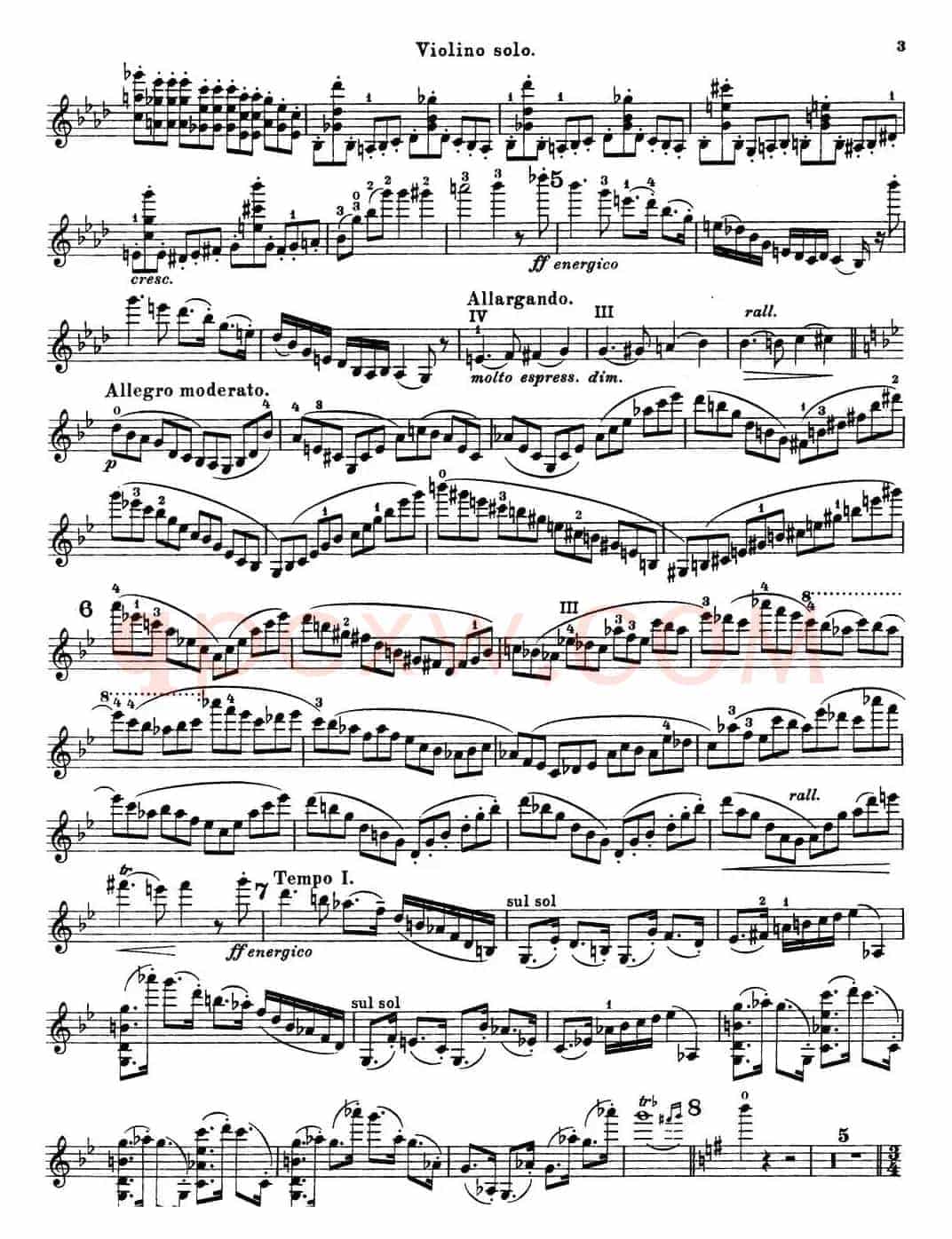 第3号小提琴协奏曲 Op.99（violin concerto no.3）