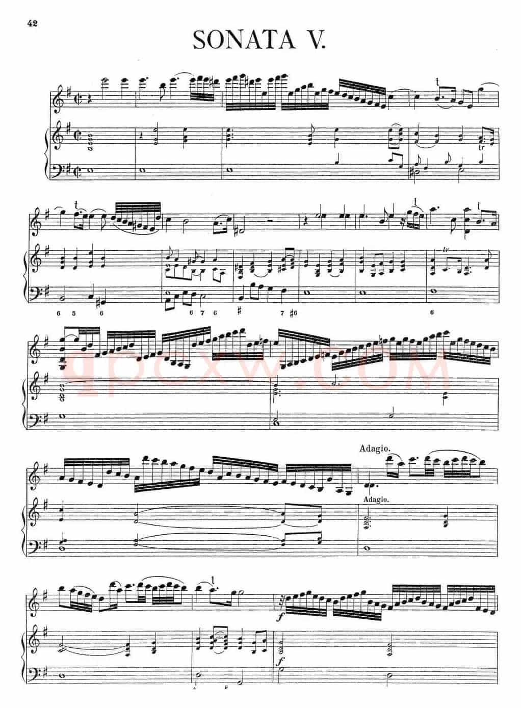 Biber Violin Sonata V（小提琴+钢琴伴奏）