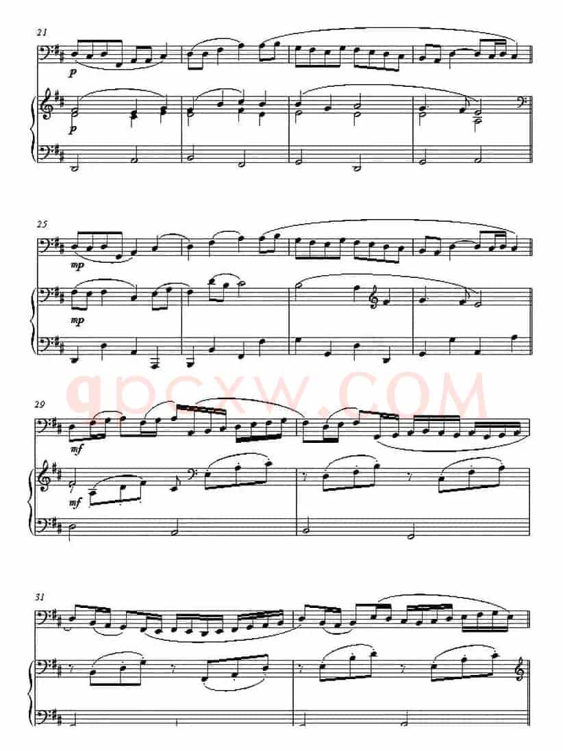 Canon in D（D大调卡农）（大提琴+钢琴伴奏）