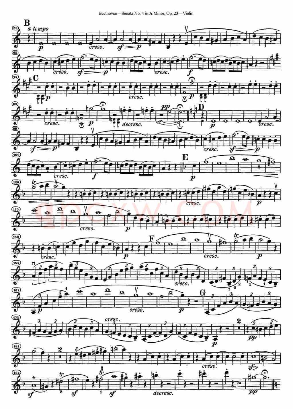 Violin Sonata No.4 in A Minor Op.23