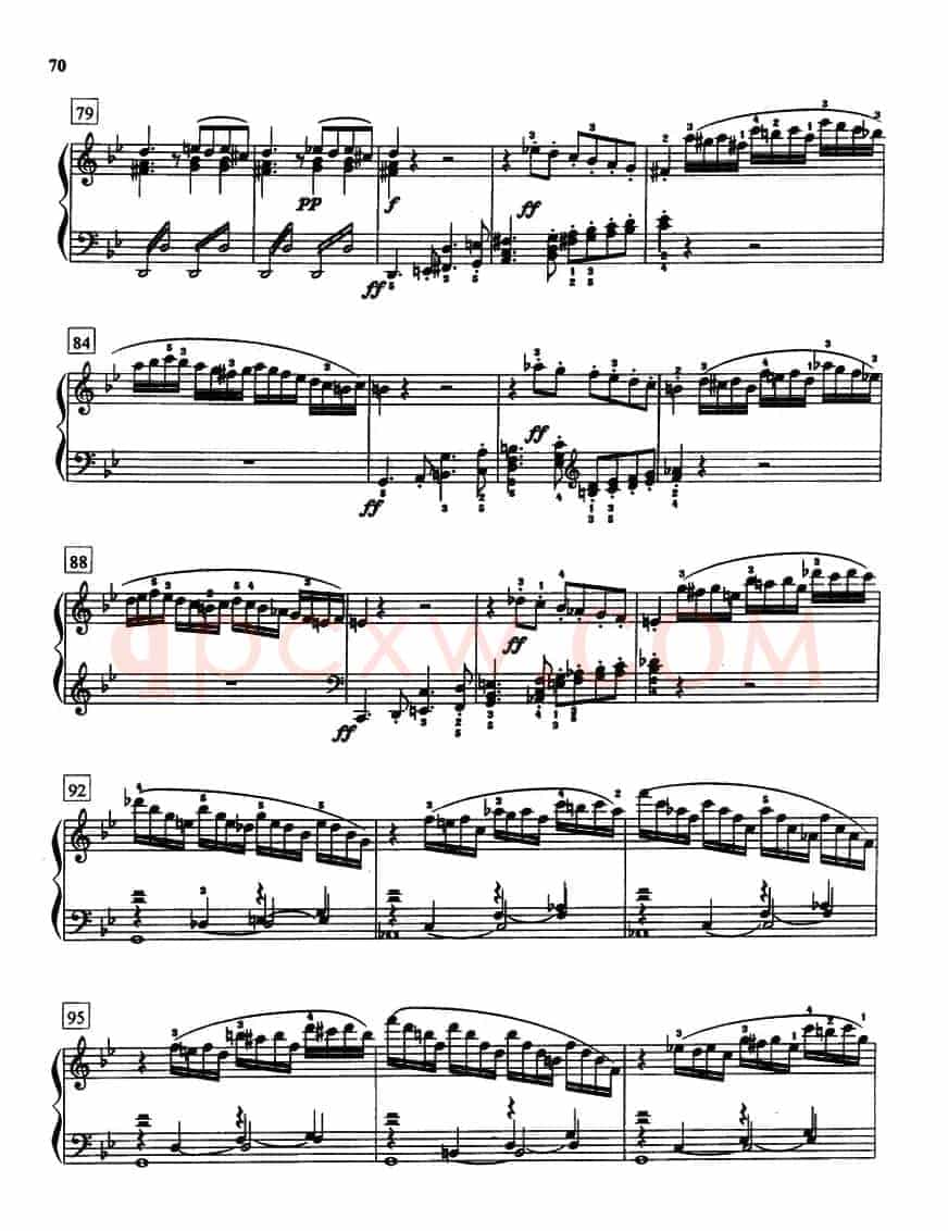 bB大调奏鸣曲Op.22（第一乐章）