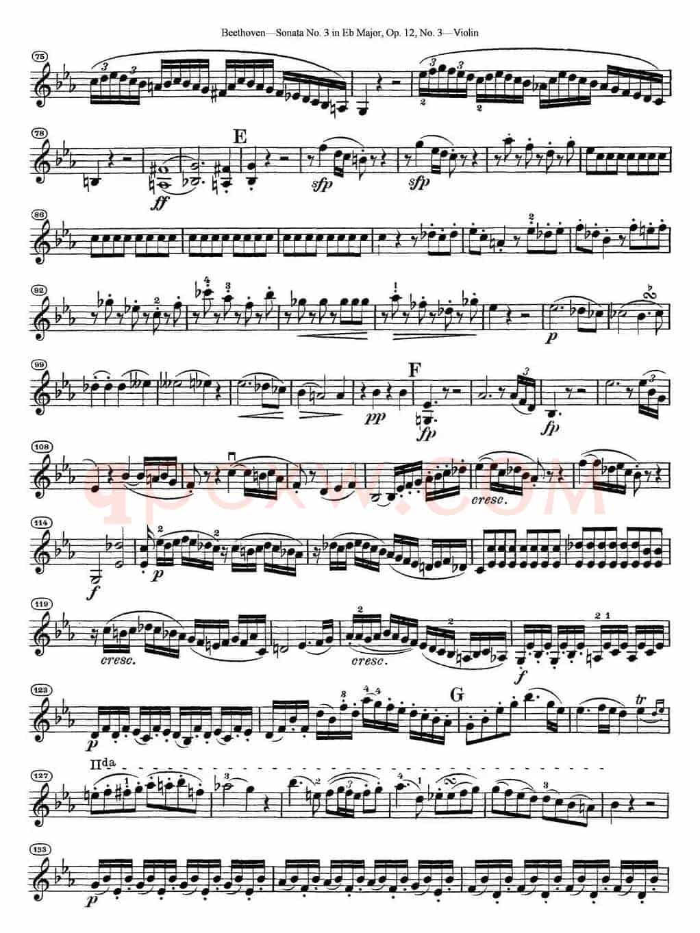 Violin Sonata No.3 in Eb Major Op.12 No.3