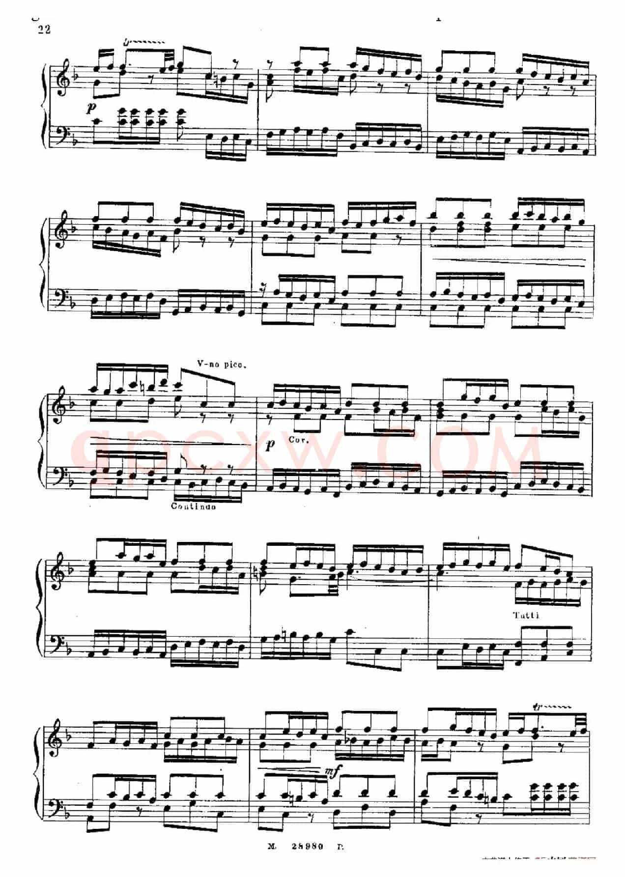 Brandenburg Concerto No.1 in F Major BWV 1046(F大调第一勃兰登堡协奏曲·第三乐章)