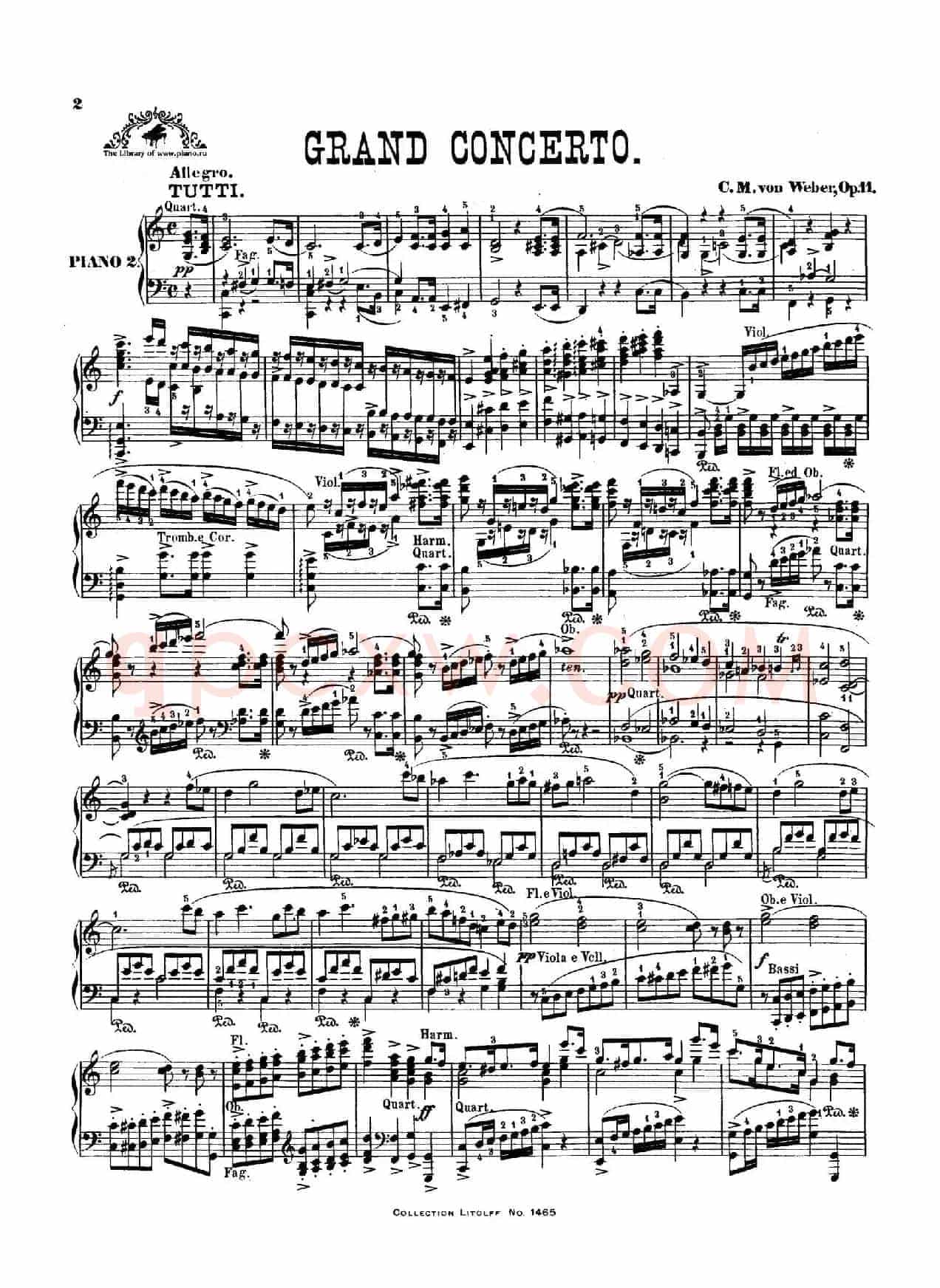 Piano Concerto No.1 in C Major Op.11,(C大调第一钢琴协奏曲·双钢琴)