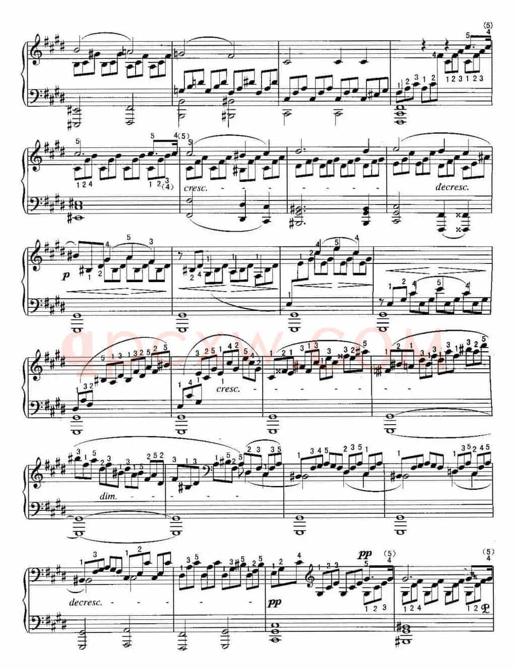 不可不弹的世界钢琴名曲：月光曲