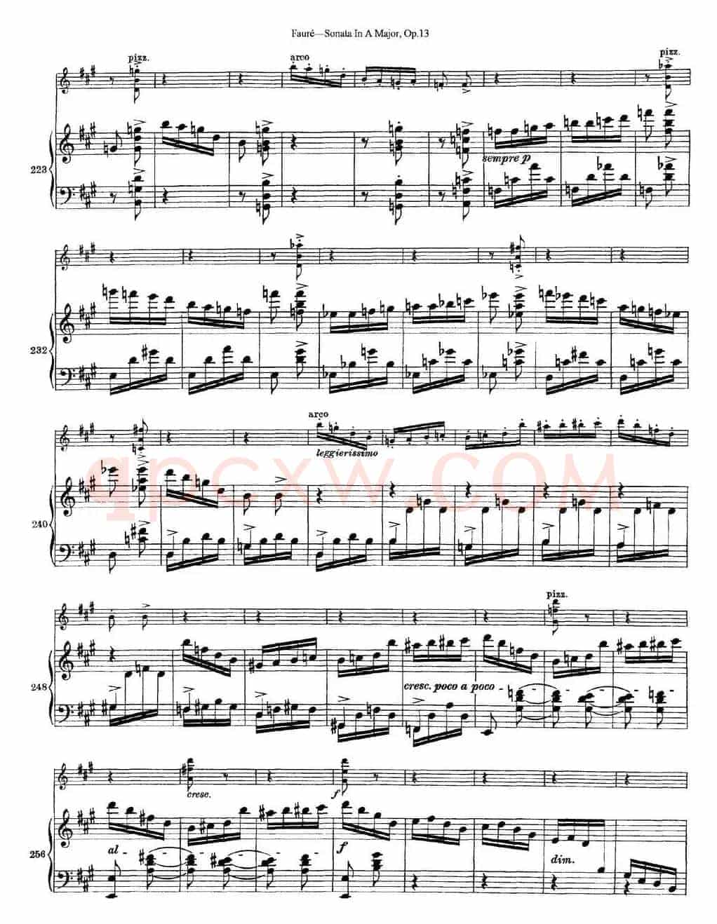 Violin Sonata No.1 Op.13（小提琴+钢琴伴奏）