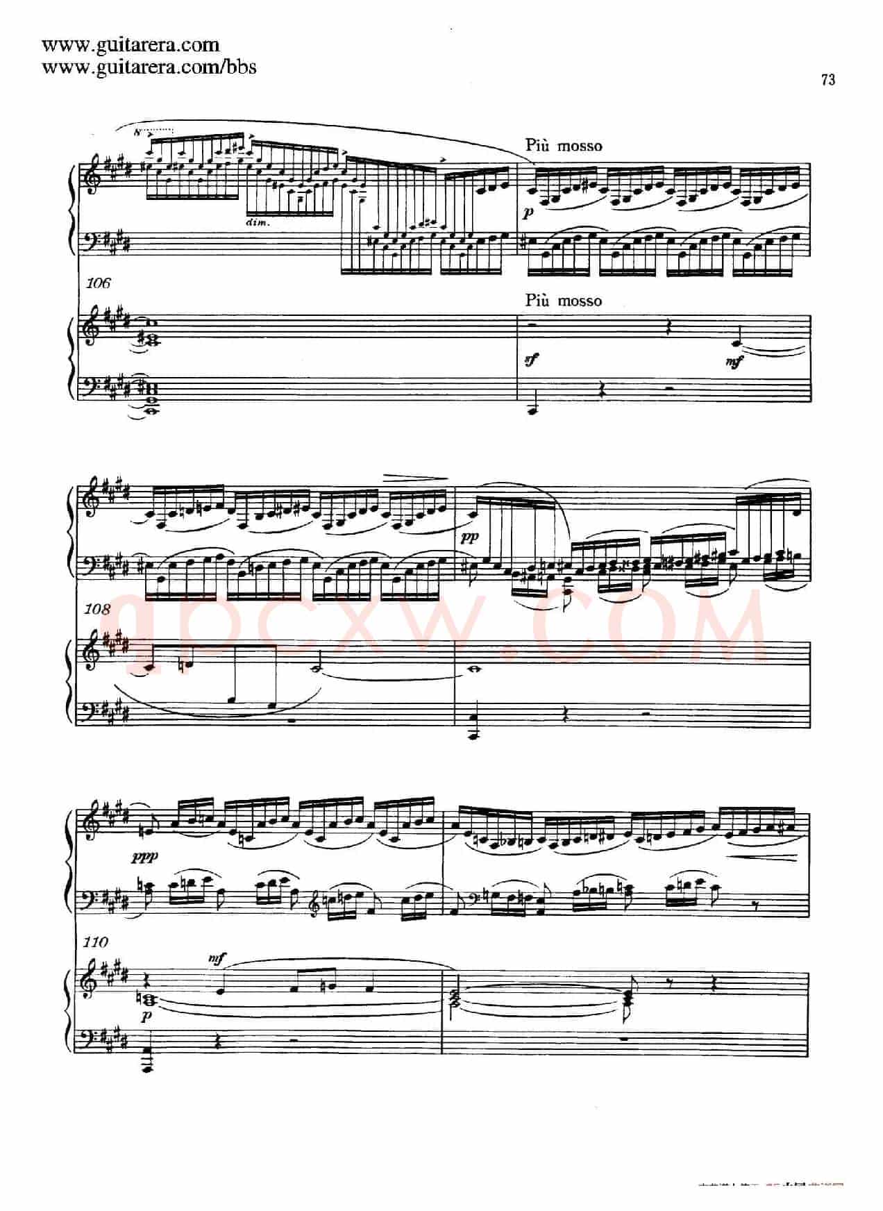 c小调第二钢琴协奏曲 Op.18（双钢琴·第二乐章）