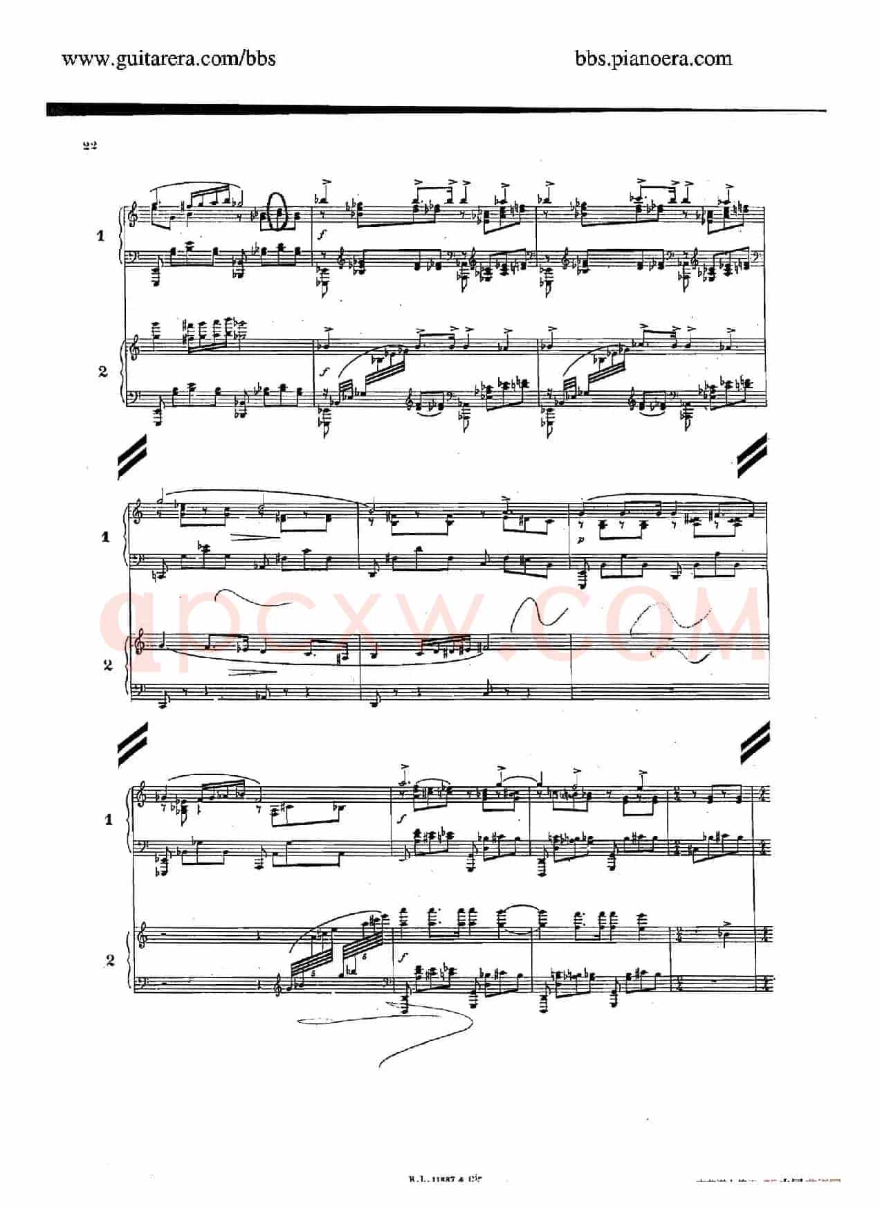 Concerto for 2 Pianos in d Minor(d小调双钢琴协奏曲·总谱)