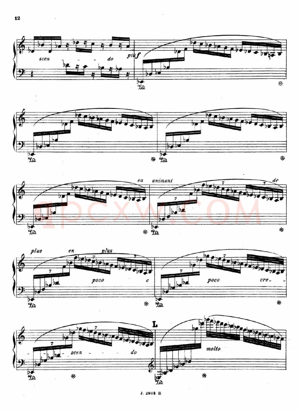 Symphony on a French Mountain Air Op.25(法国山歌交响曲·钢琴独奏·Ⅰ)
