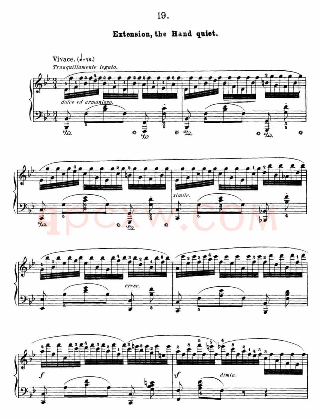 50首车尔尼Op.740钢琴手指灵巧技术练习曲（NO.19）