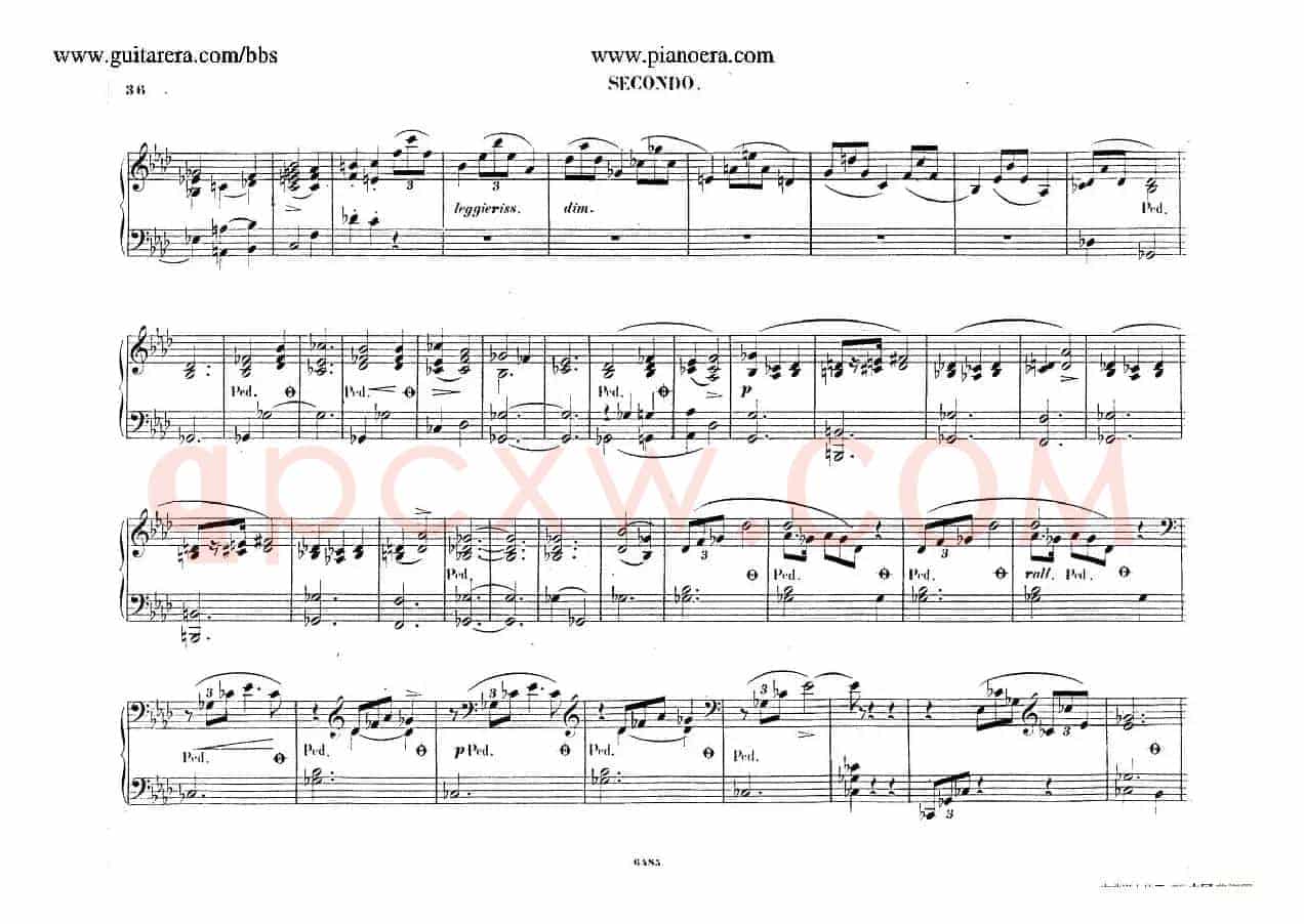 Piano Concerto No.2 in f Minor Op.21(f小调第二钢琴协奏曲·四手联弹版)