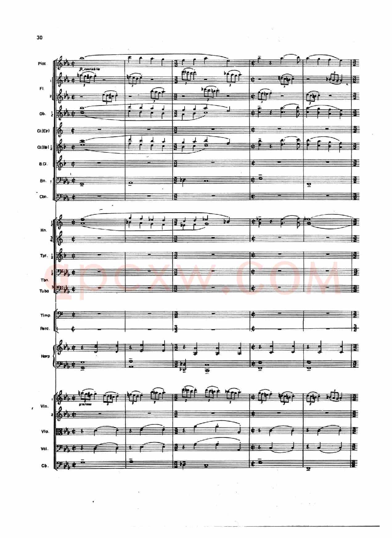 OVERTURE TO CANDIDE(《坎迪德》序曲)(交响乐总谱)