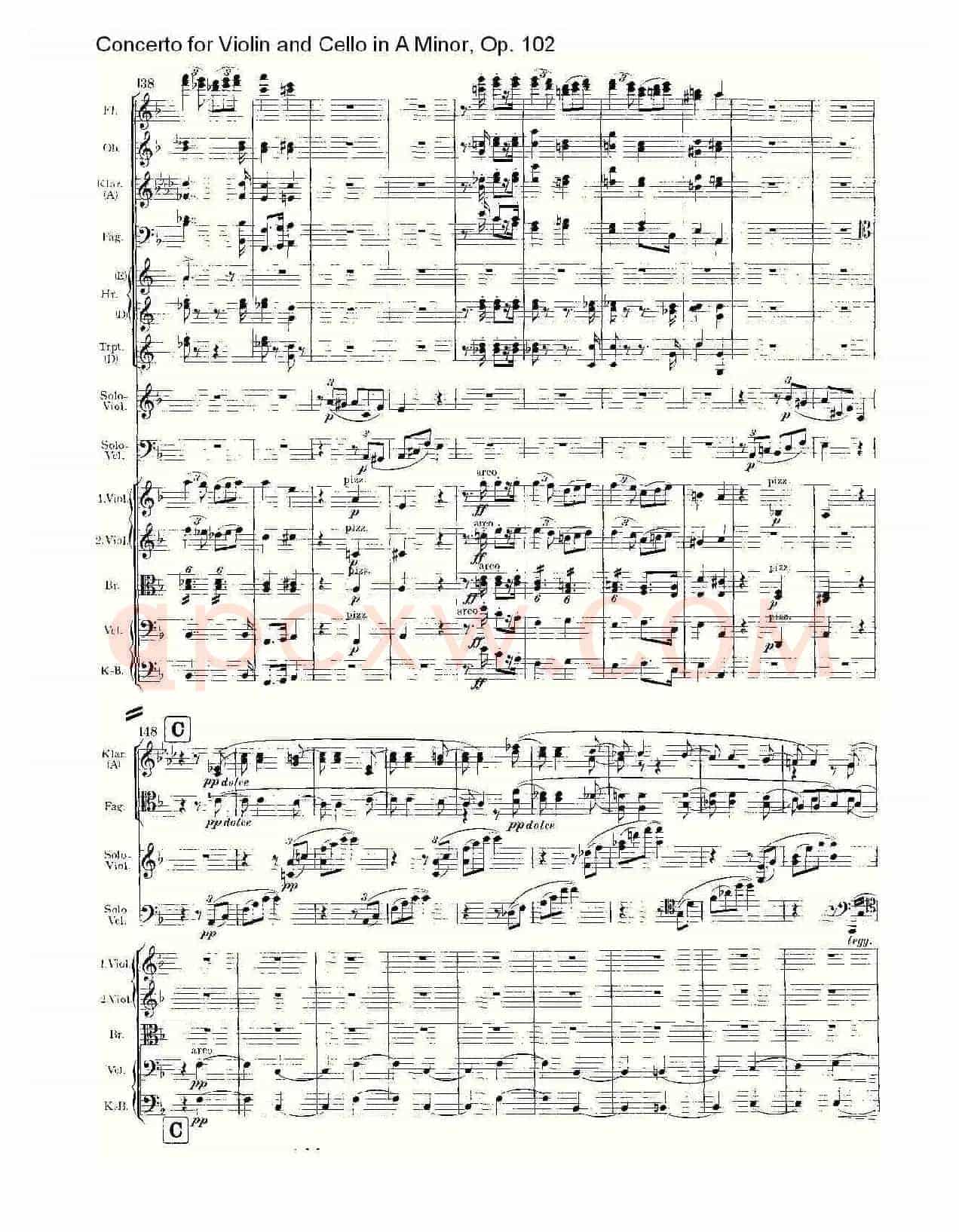 A小调小提琴与大提琴协奏曲, Op.102第三乐章