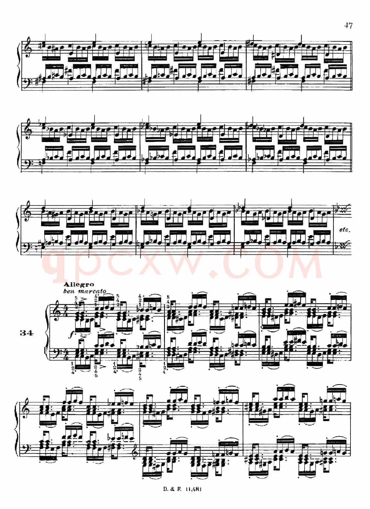 51 Exercises, WoO 6(51首钢琴练习 31—37)