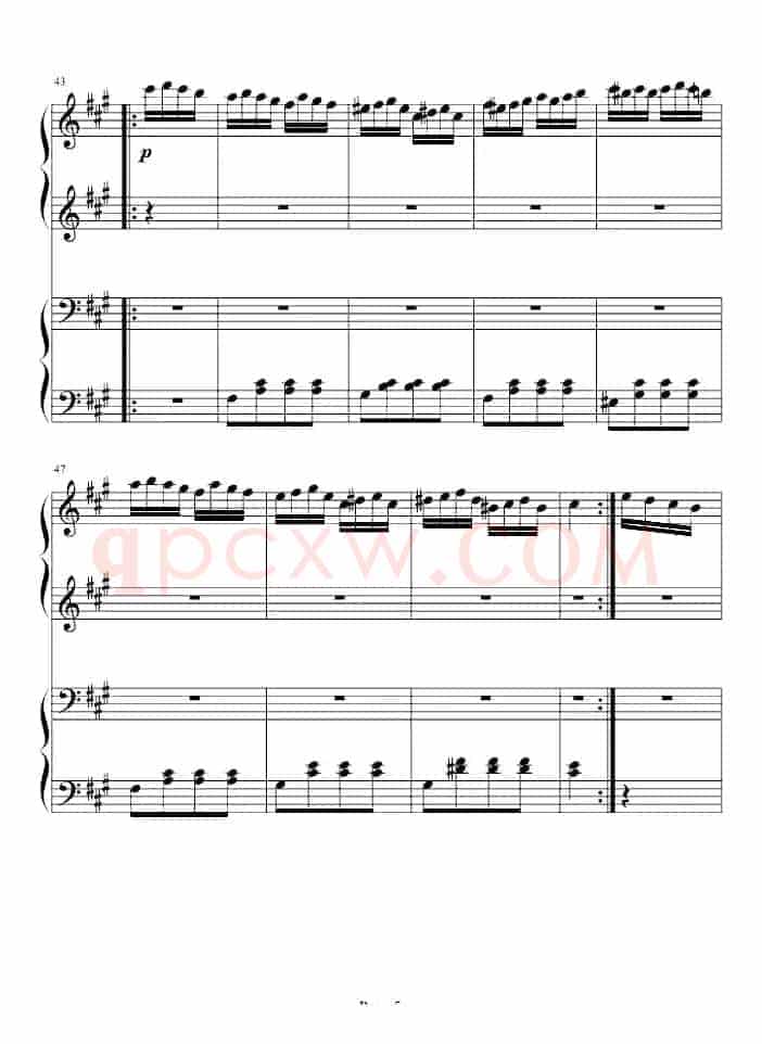 土耳其进行曲（四手联弹、周杰伦李云迪演奏版）