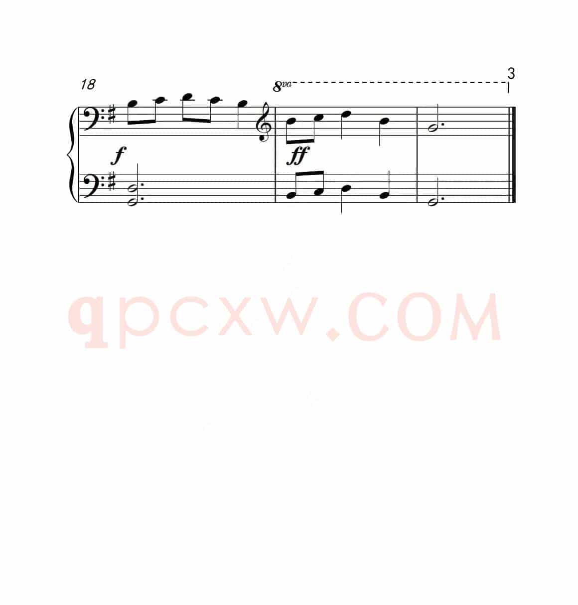 第一级B组 青蛙大合唱（中国音乐学院钢琴考级作品1~6级）