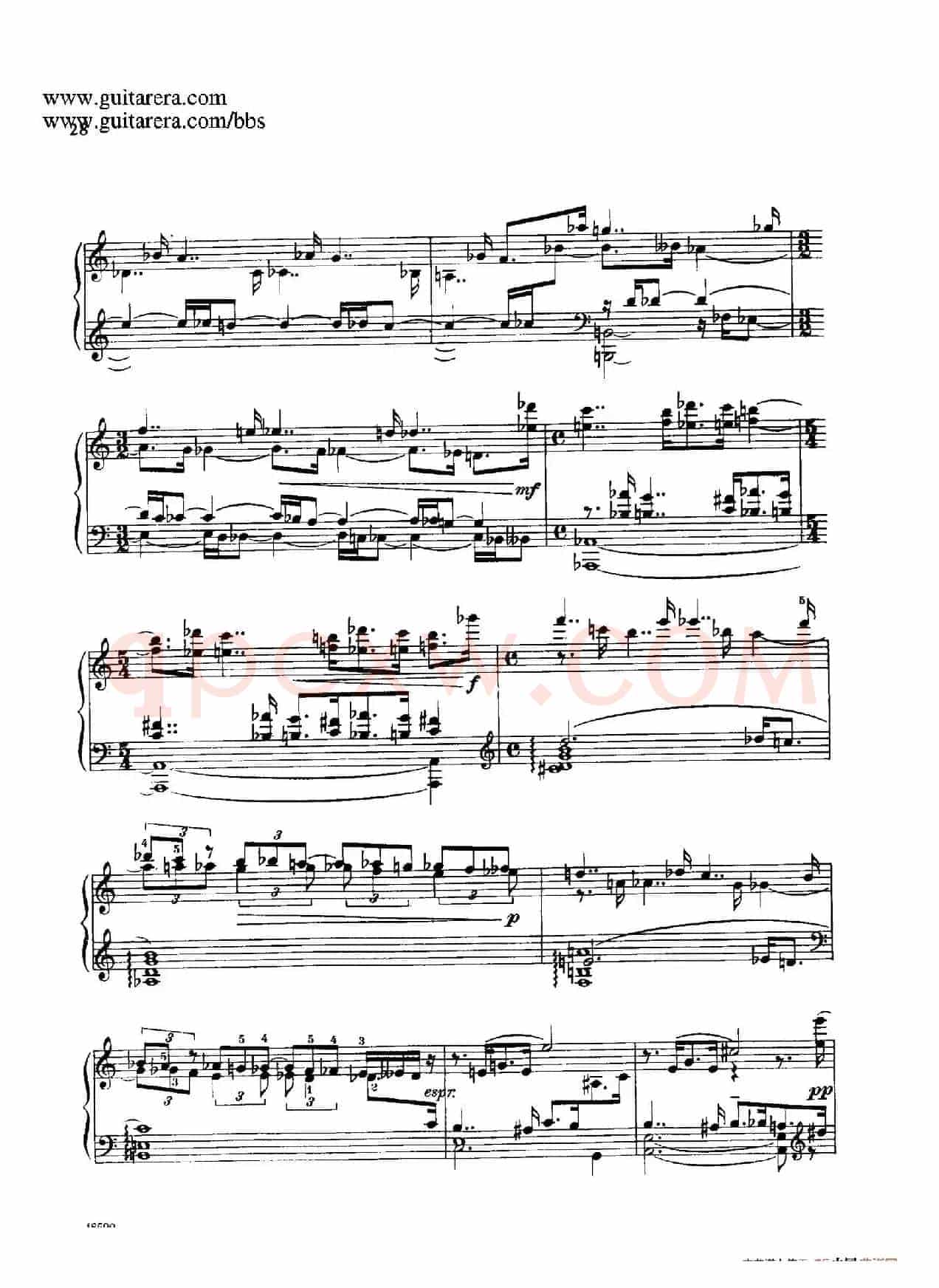 Piano Sonata Op.26(钢琴奏鸣曲·第一乐章)