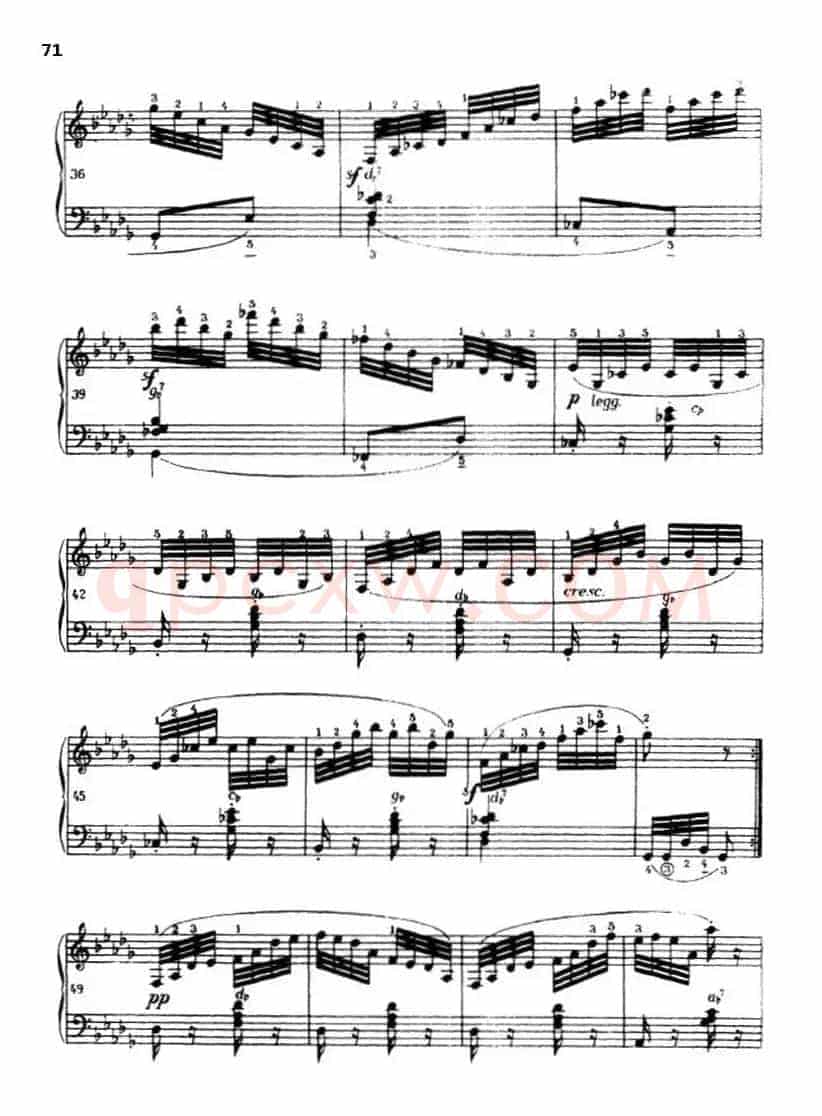 《车尔尼手风琴练习曲集》第Ⅲ册（P52—74）