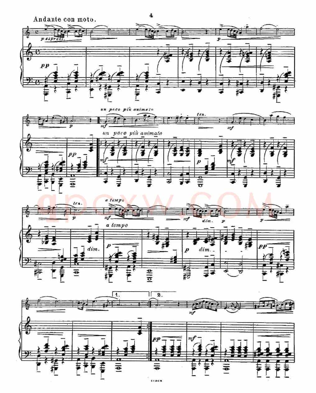 Fantaisies nationales. Op. 59, 6. （长笛+钢琴伴奏）
