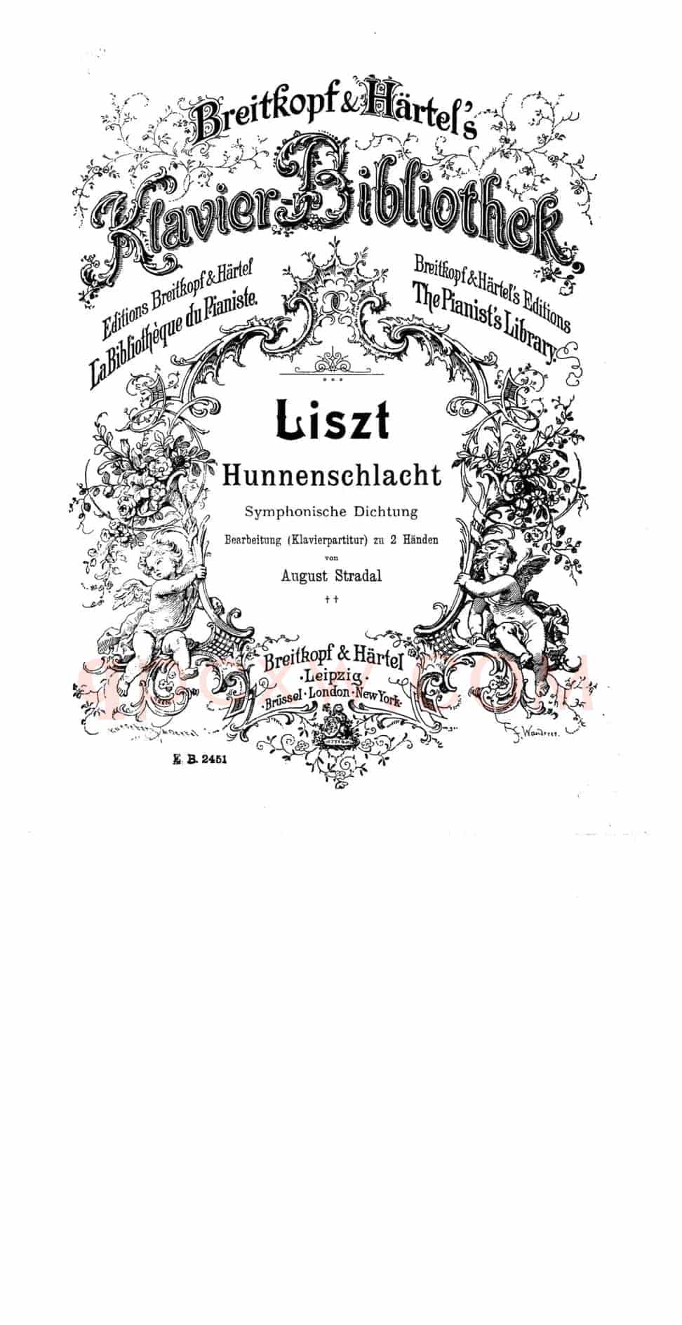 Die Hunnenschlacht S·105 - Solo Piano(匈奴之战·钢琴独奏版)