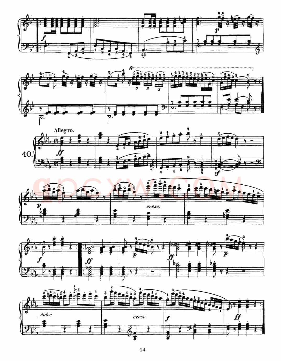 One Hundred and Ten Easy and Progressive Exercises Op.453(车尔尼110首简易练习曲 31——40)