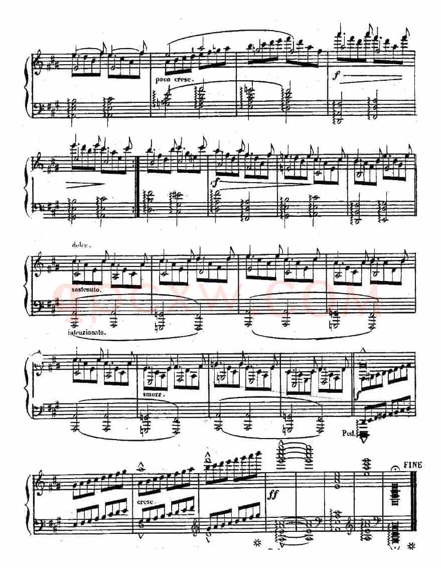 Etude No. 1（A major）