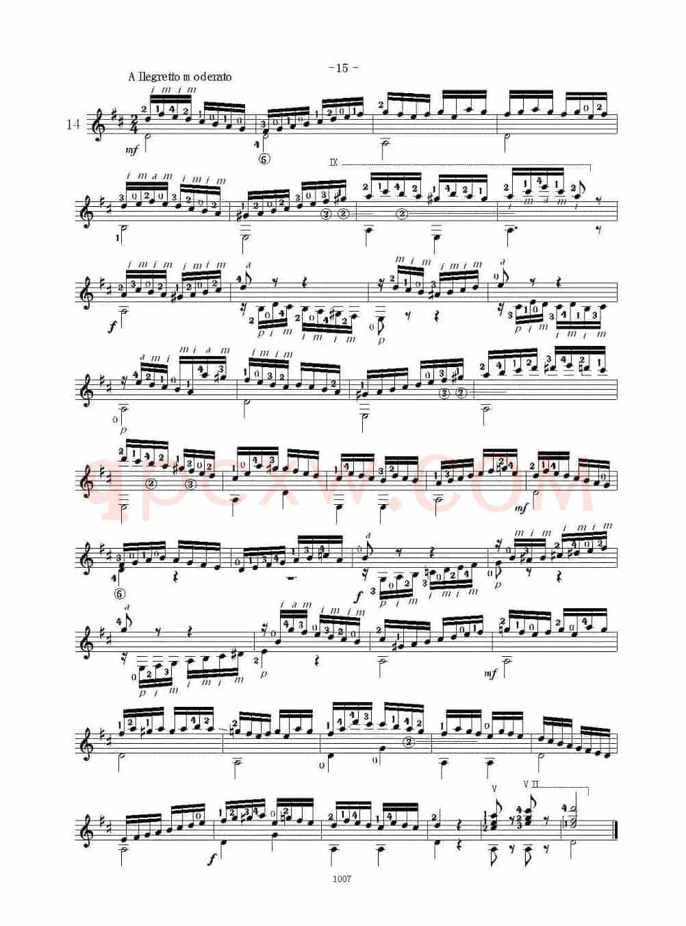 卡尔卡席25首练习曲之11——15