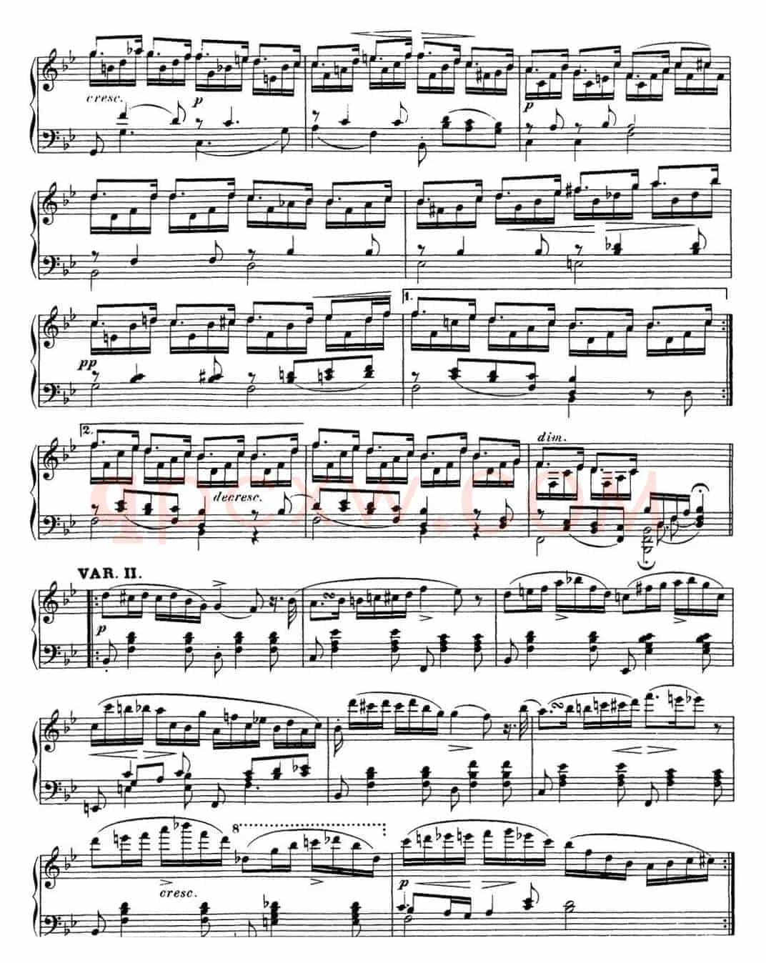 舒伯特降B大调即兴曲D.935，Op.142（NO.3）
